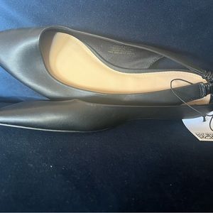 Black H&M flat sling back shoes size 11